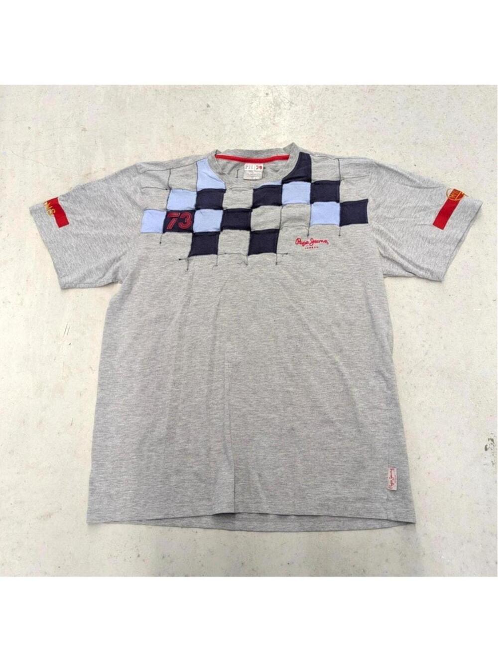 Y2K Pepe Jeans Fading Checker t-shirt